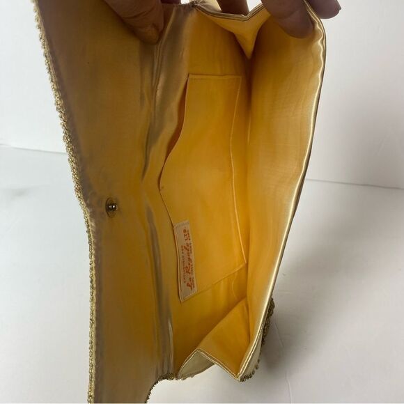La Regale LTD Vintage Gold Bead and Sequin Clutch - Picture 5 of 10